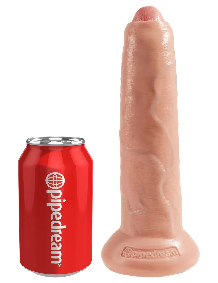 KING COCK 9 in. Uncut REALISTIC DILDO