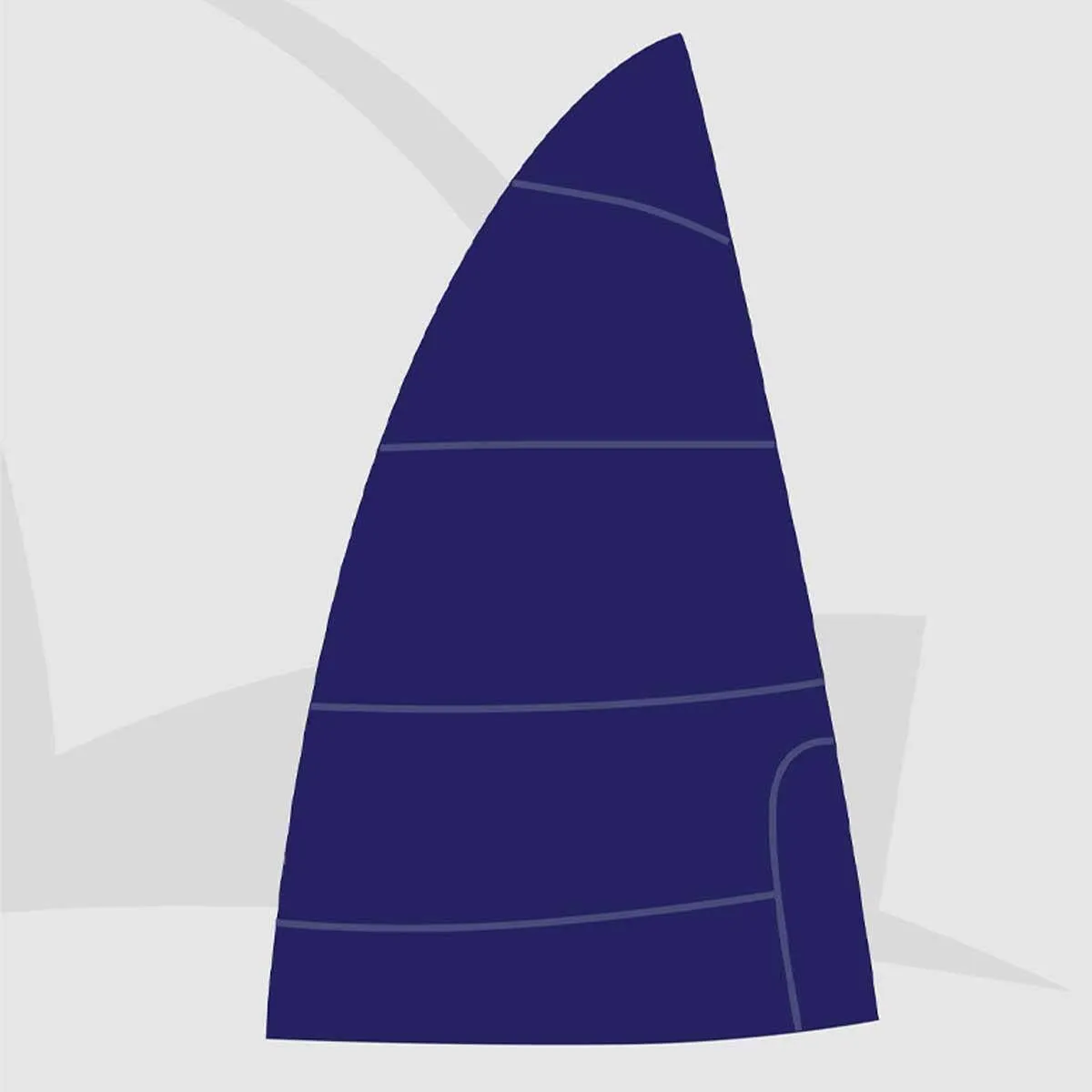 Laser Pico Training Sail Replica - Blue and White
