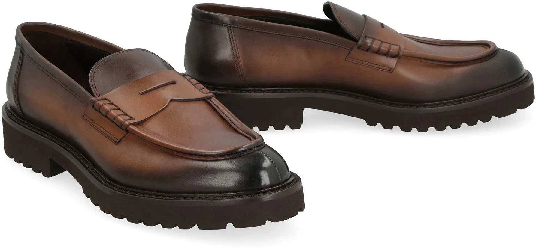 Leather loafers