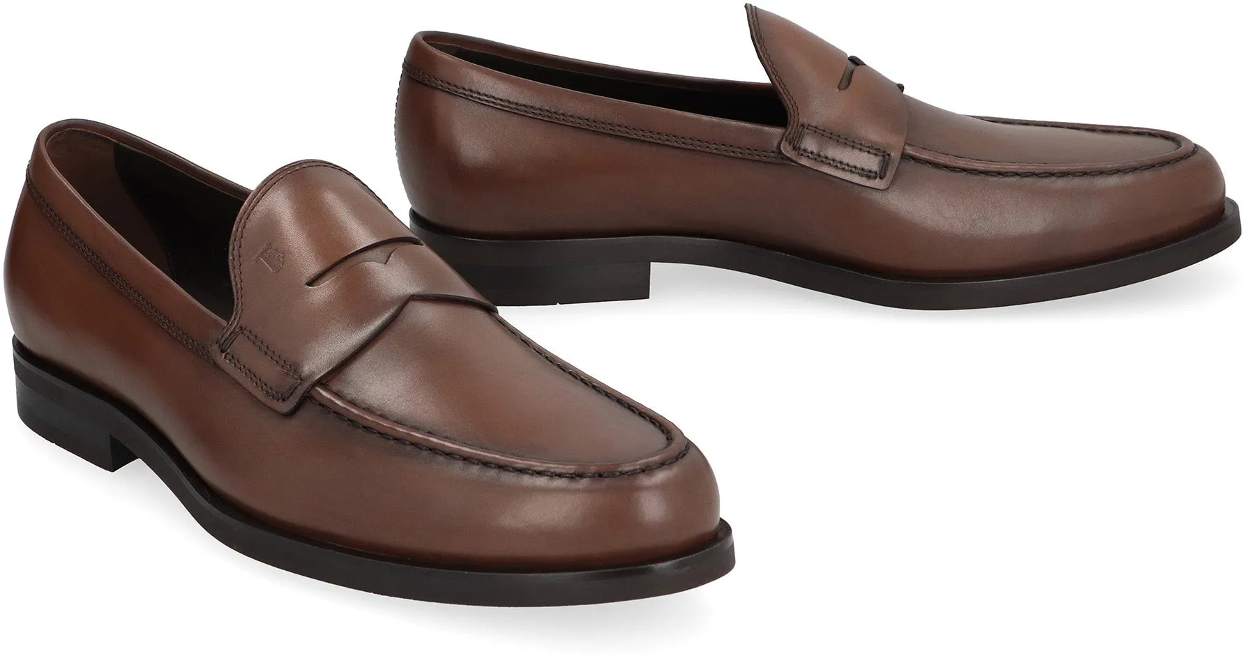 Leather loafers