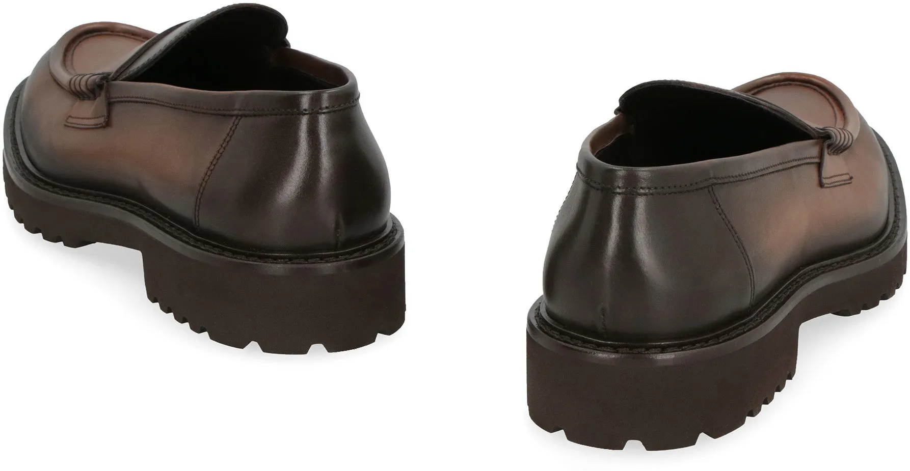 Leather loafers