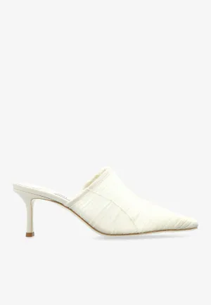 Lotta 65 Ruched Tulle Mules