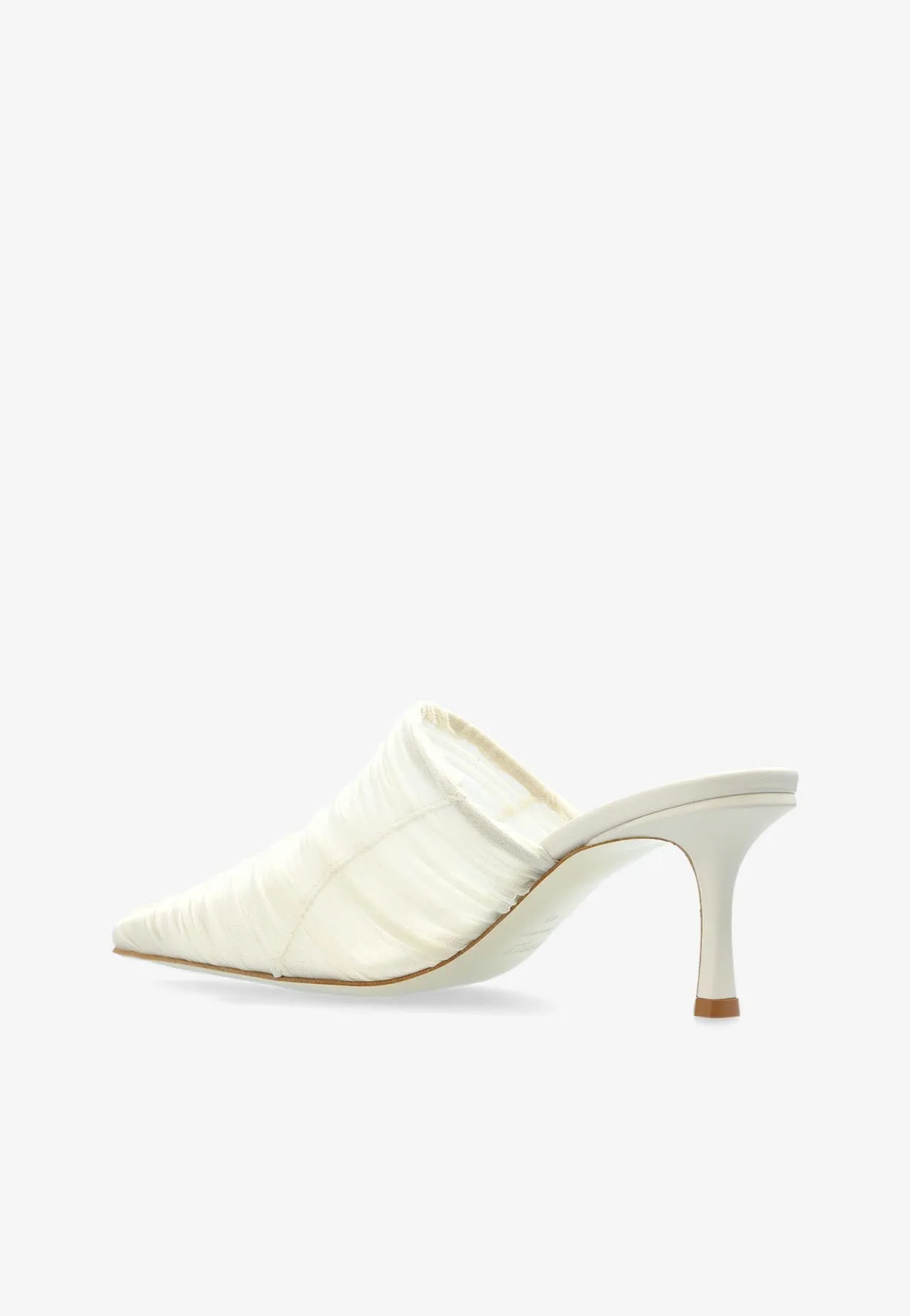 Lotta 65 Ruched Tulle Mules