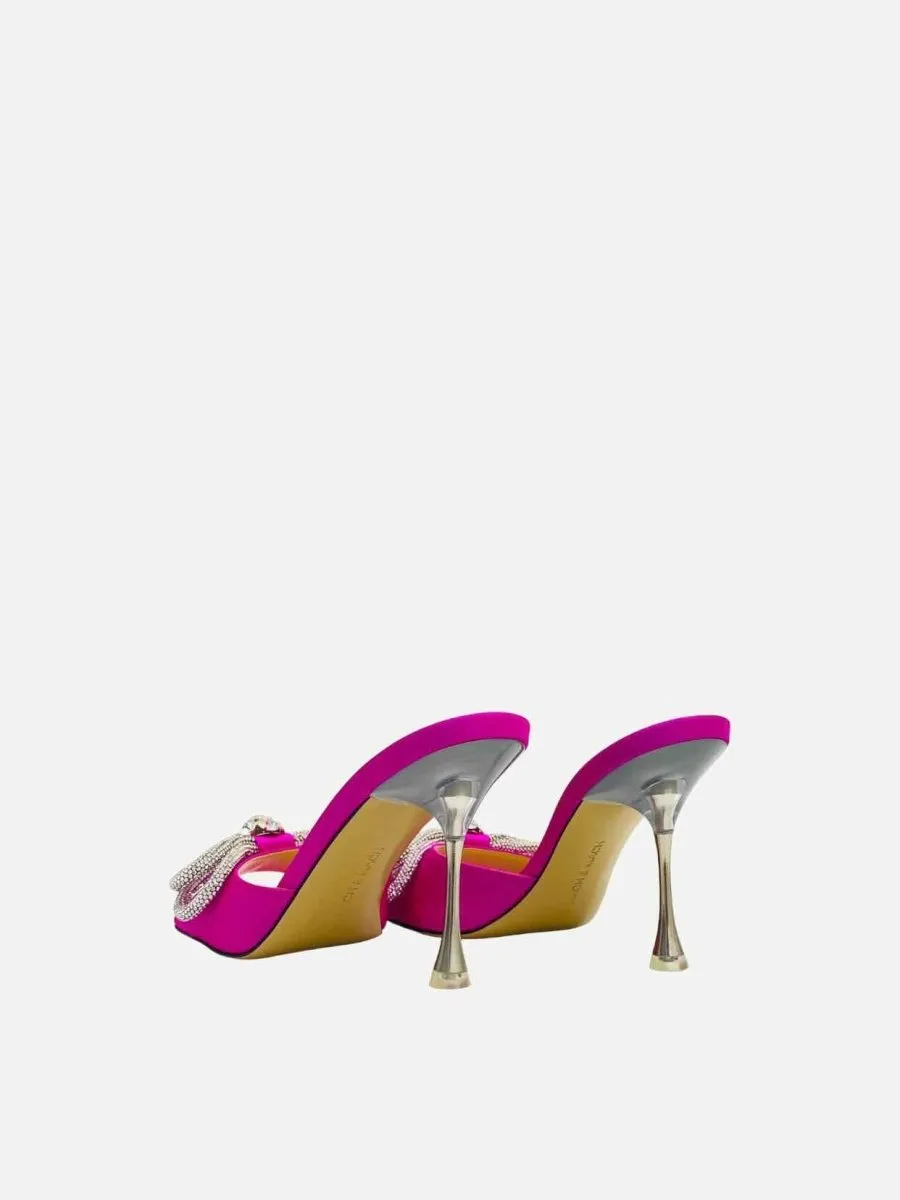 MACH & MACH Double Bow Pink Mules 38