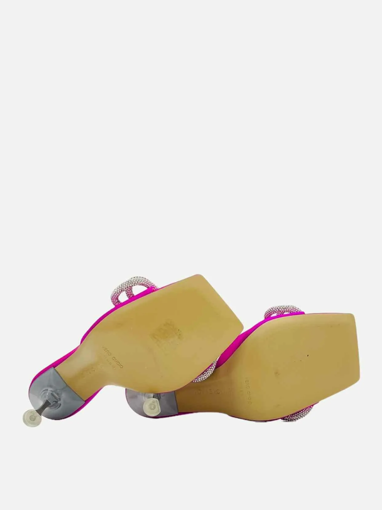 MACH & MACH Double Bow Pink Mules 38
