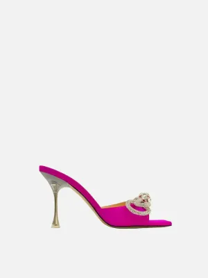 MACH & MACH Double Bow Pink Mules 38