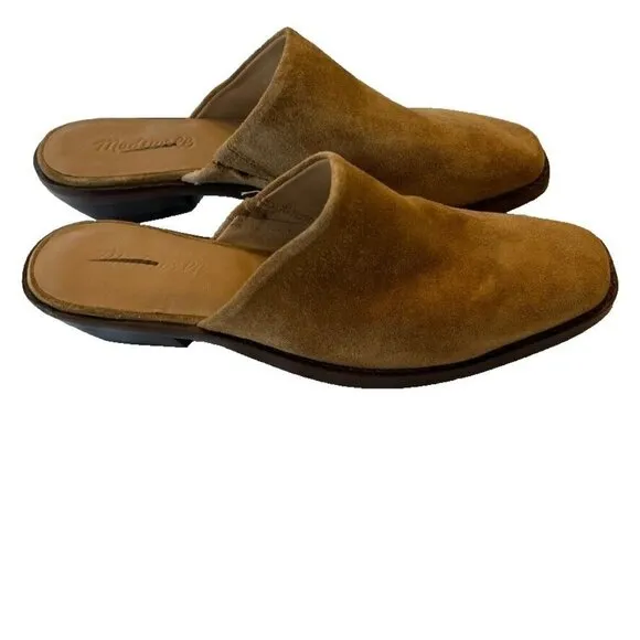 Madewell $148 Jesse Western Mule in Suede Size 10.5 NN054