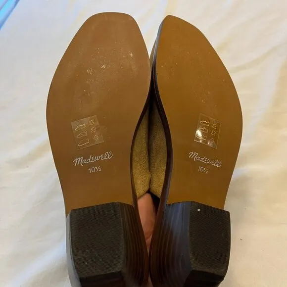Madewell $148 Jesse Western Mule in Suede Size 10.5 NN054