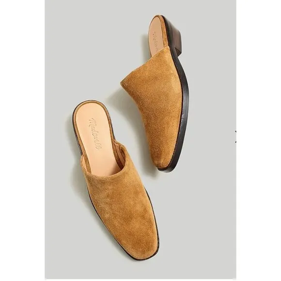Madewell $148 Jesse Western Mule in Suede Size 10.5 NN054