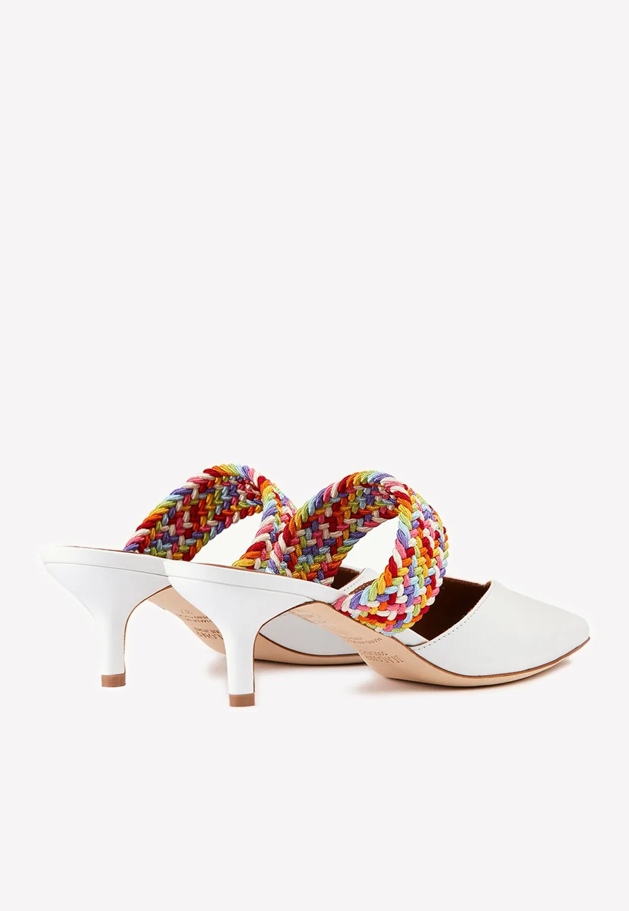 Maisie 45 Nappa Leather Mules with Braided Strap