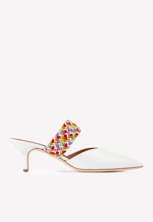 Maisie 45 Nappa Leather Mules with Braided Strap