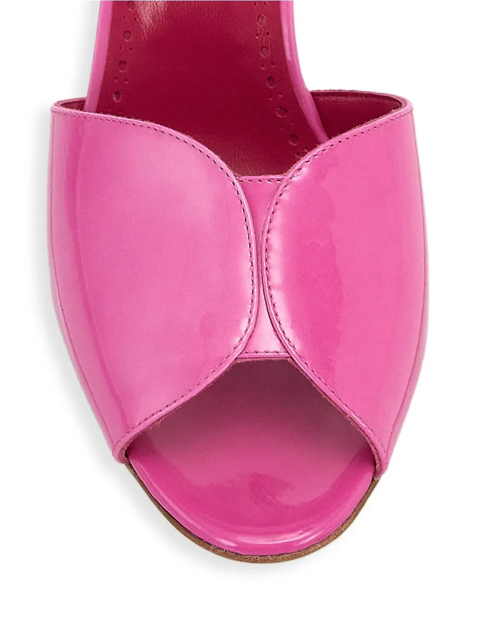 Manolo Blahnik Houramu 70MM Patent Leather Mules