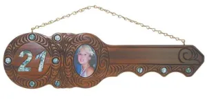 Maori 21st Birthday Key with Photo