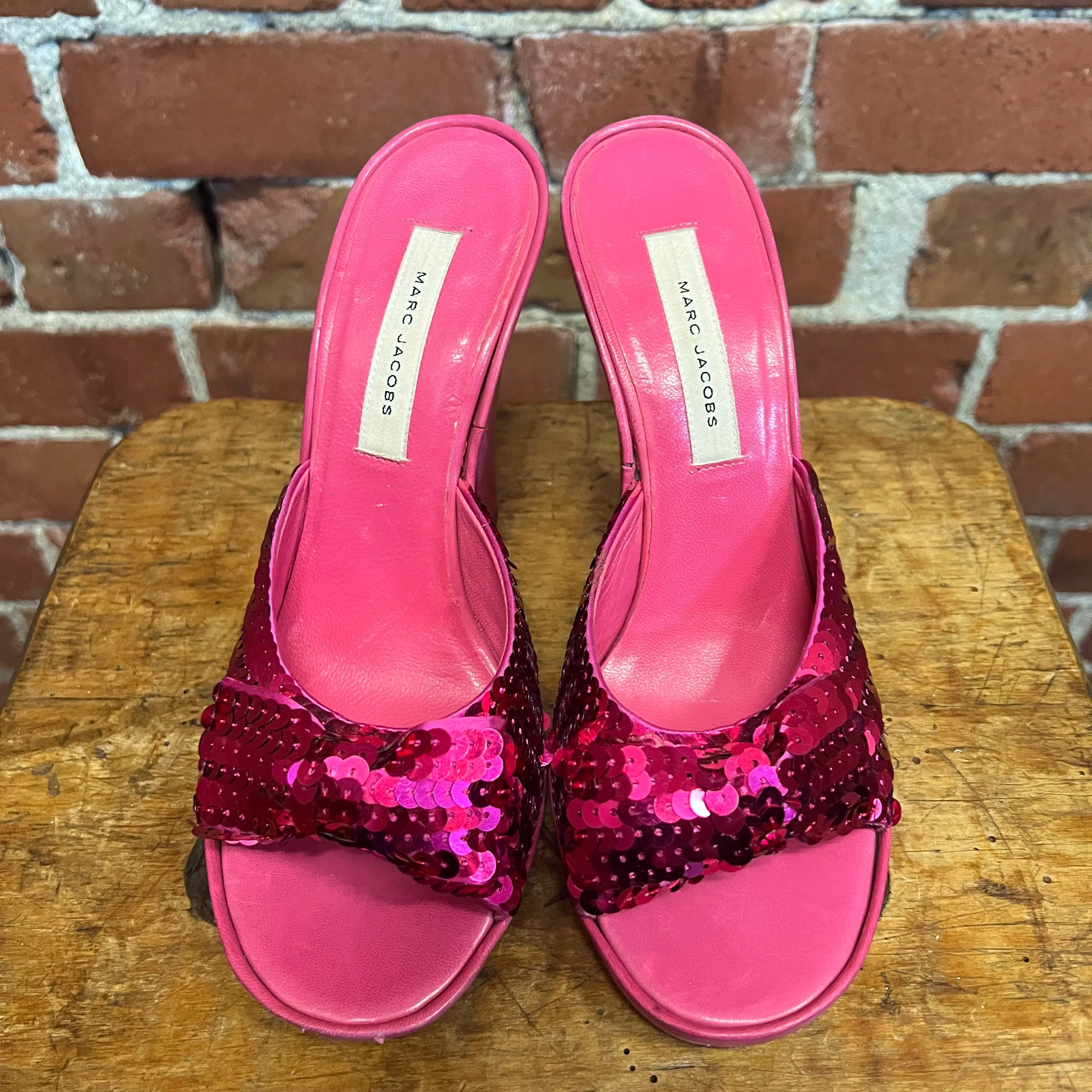 MARC JACOBS Y2K sequin barbie mules