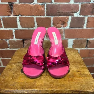 MARC JACOBS Y2K sequin barbie mules