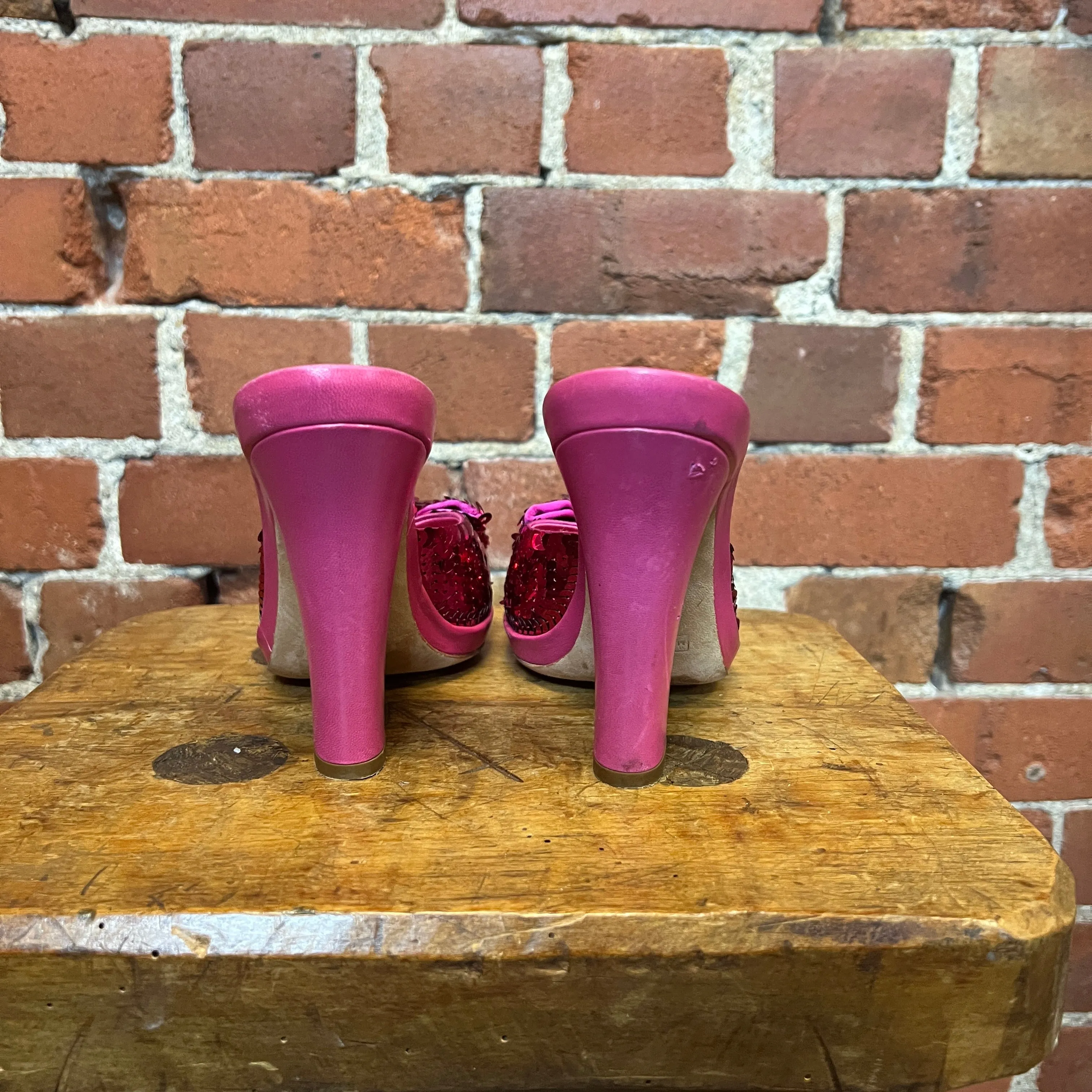 MARC JACOBS Y2K sequin barbie mules