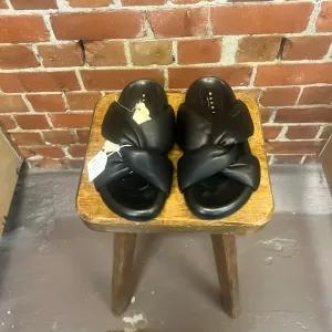 MARNI leather padded slides 40