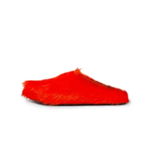Marni Mens Long Hair Fussbett Sabot Mule
