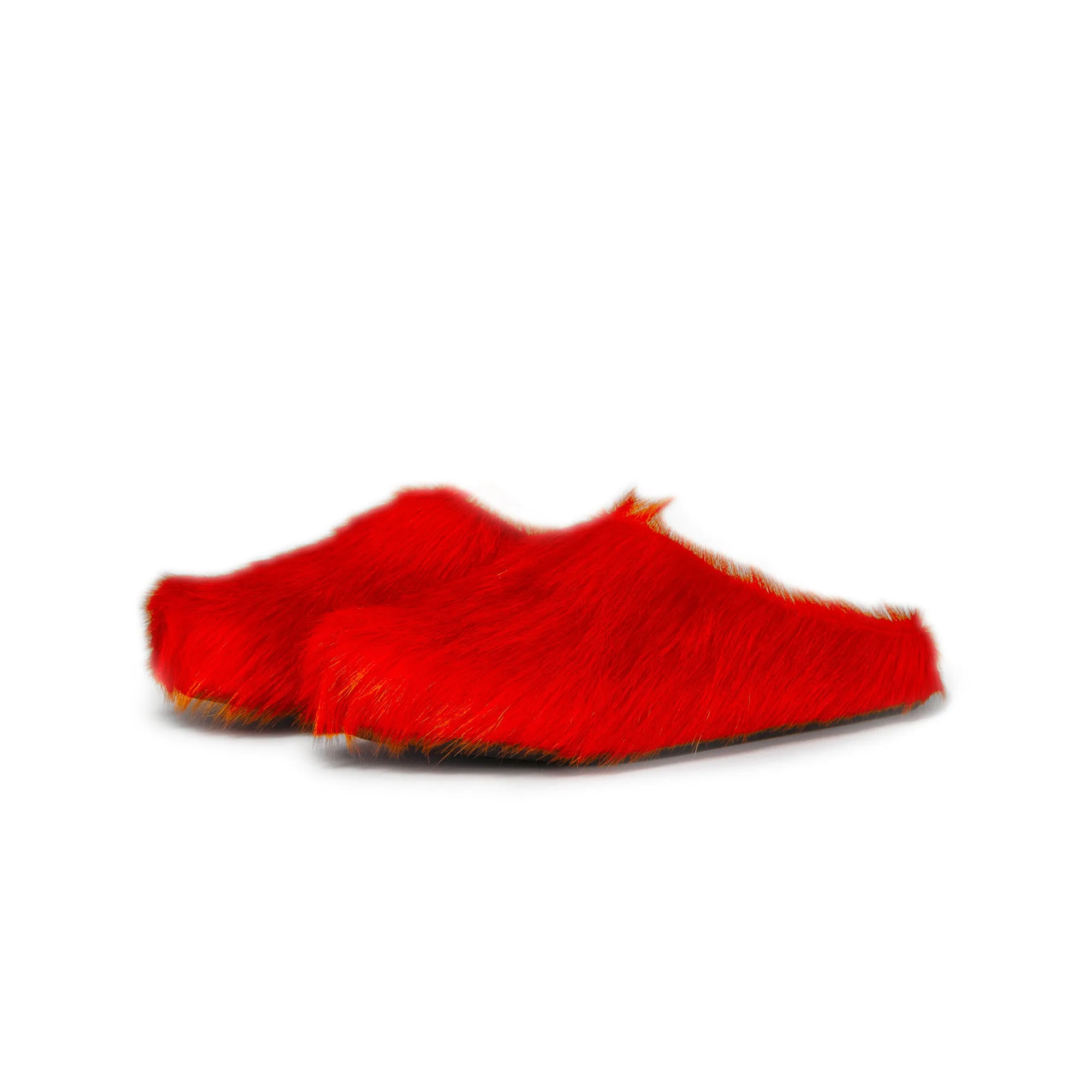 Marni Mens Long Hair Fussbett Sabot Mule