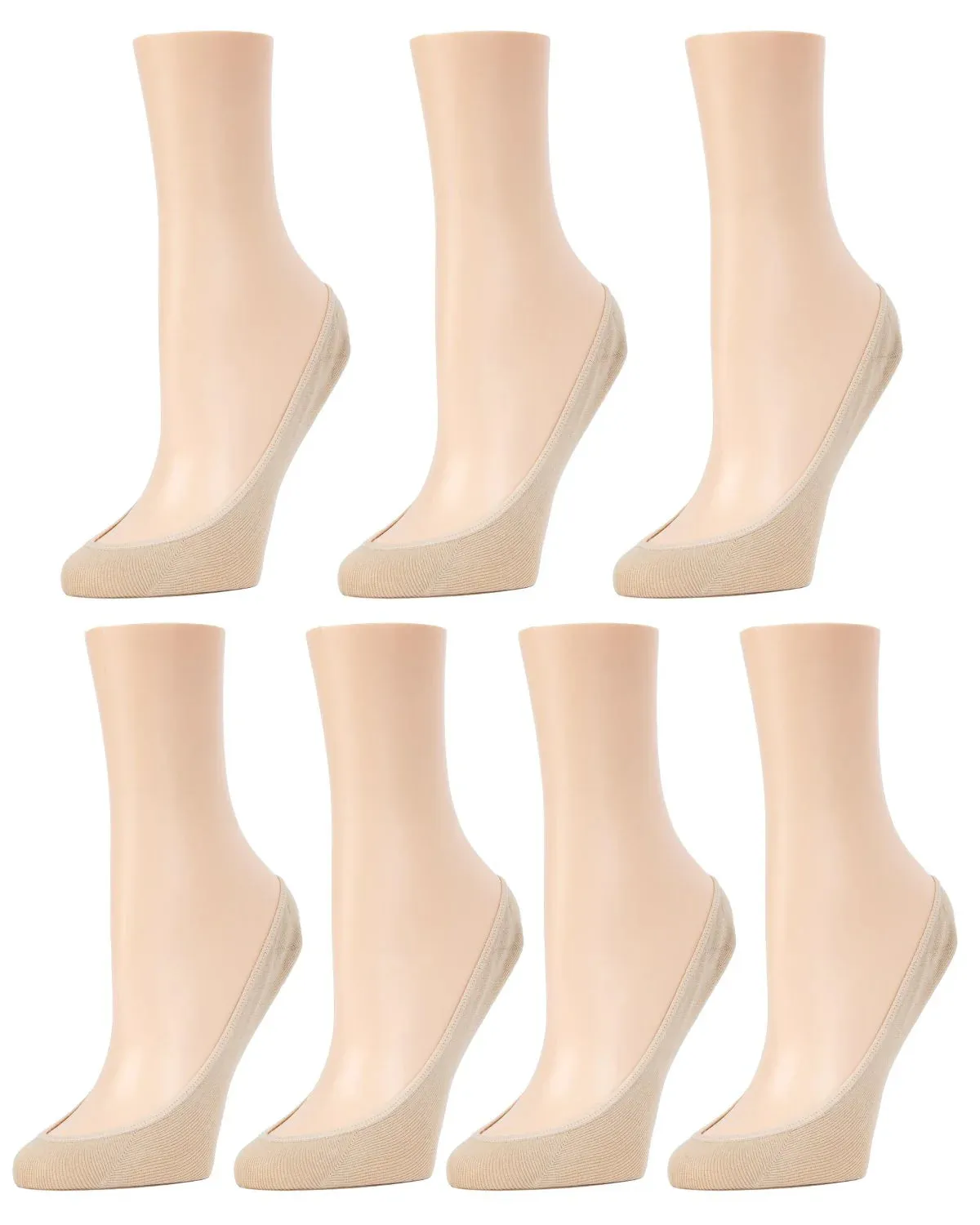 Memoi No-Show Micro Shoe Liners 7-Pack - Mp050
