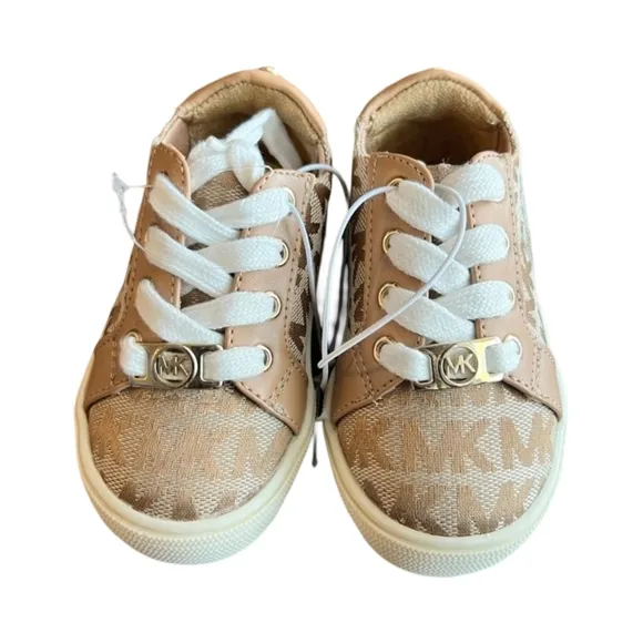 Michael Kors Girl's Branded Sneakers Size 7 NEW