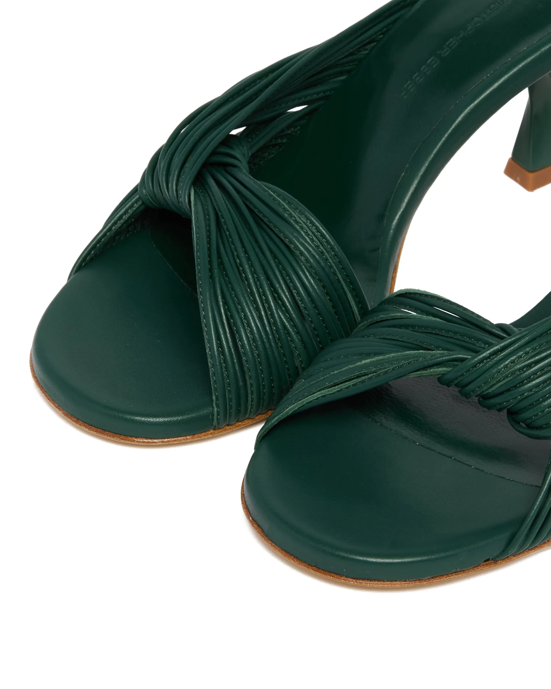 Mules Fender In Pelle Verdi
