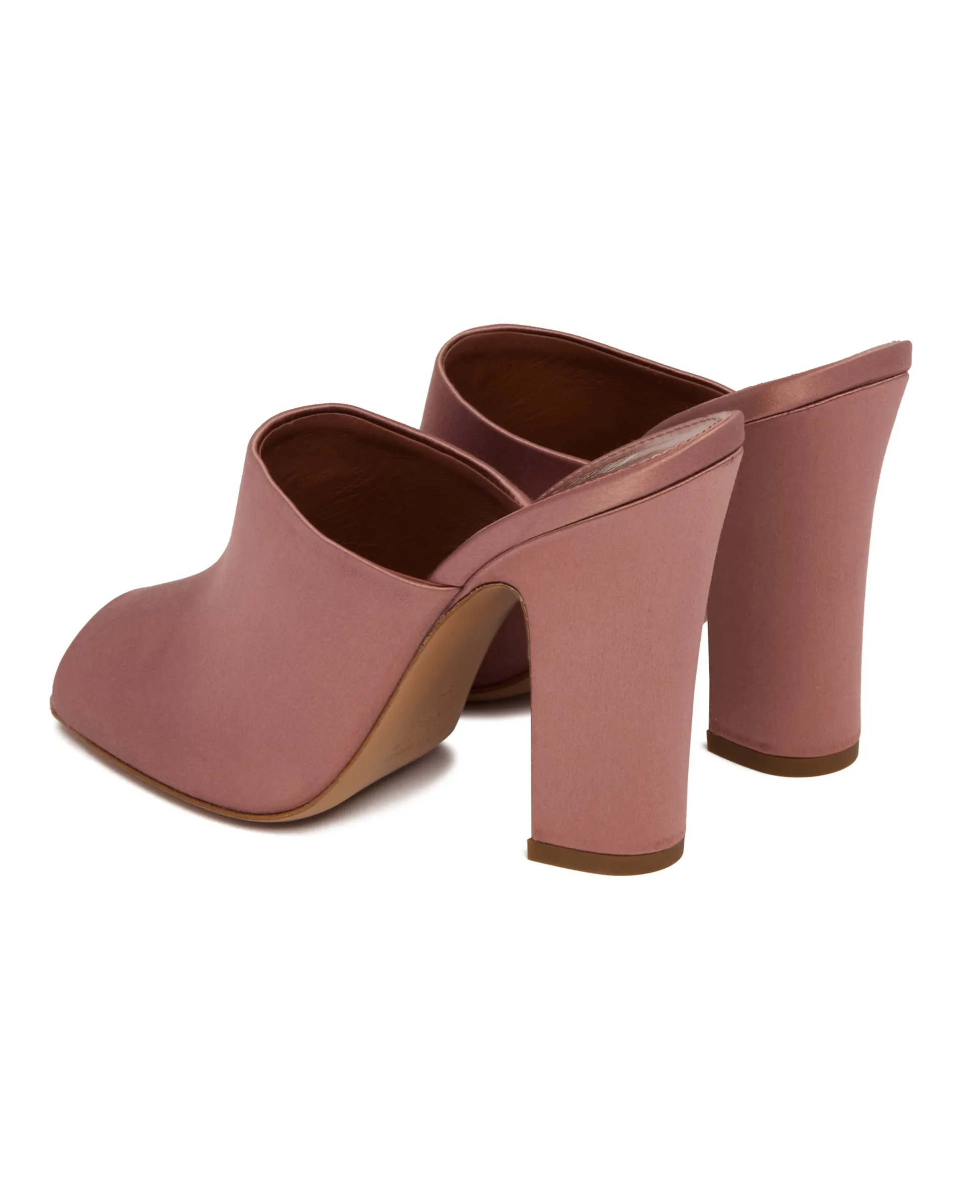 Mules In Satin Rosie Beige