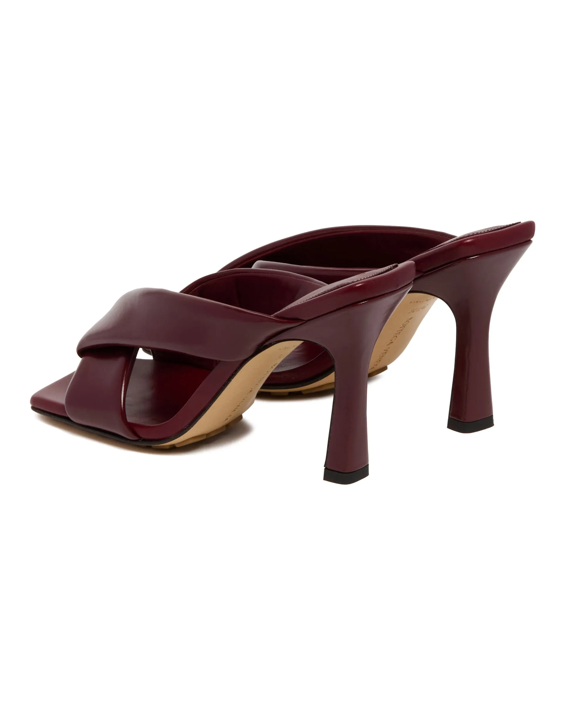 Mules Riva In Pelle Burgundy