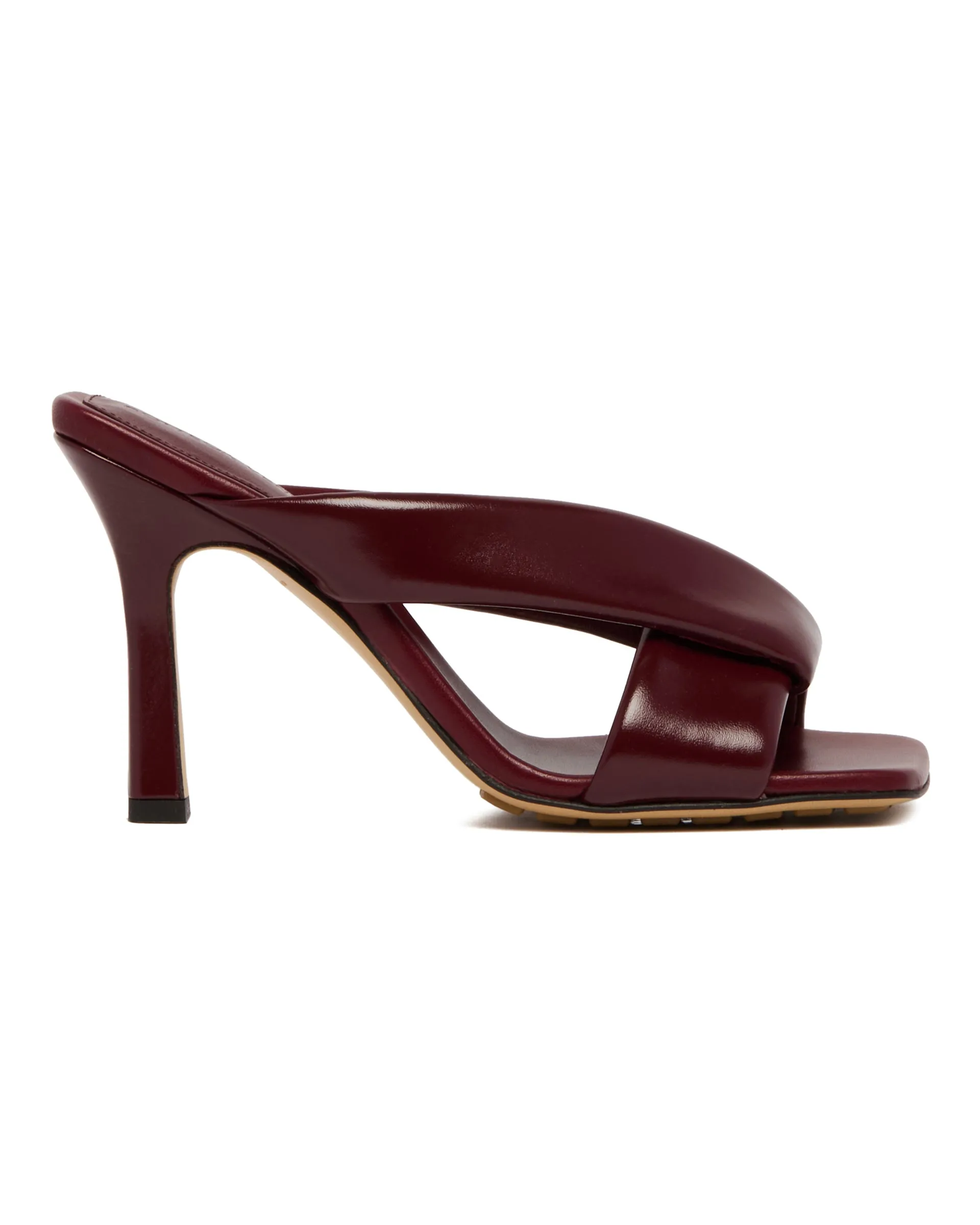 Mules Riva In Pelle Burgundy