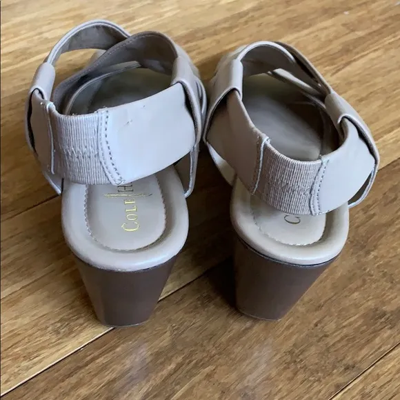 NEW COLE HAAN Strappy Sandals Tan 3” Heel sz 8