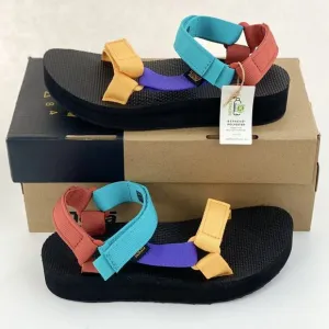 NEW Teva Midform Universal Multi Color Women's Sandals Straps Colorblock Strappy