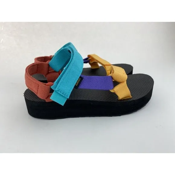 NEW Teva Midform Universal Multi Color Women's Sandals Straps Colorblock Strappy