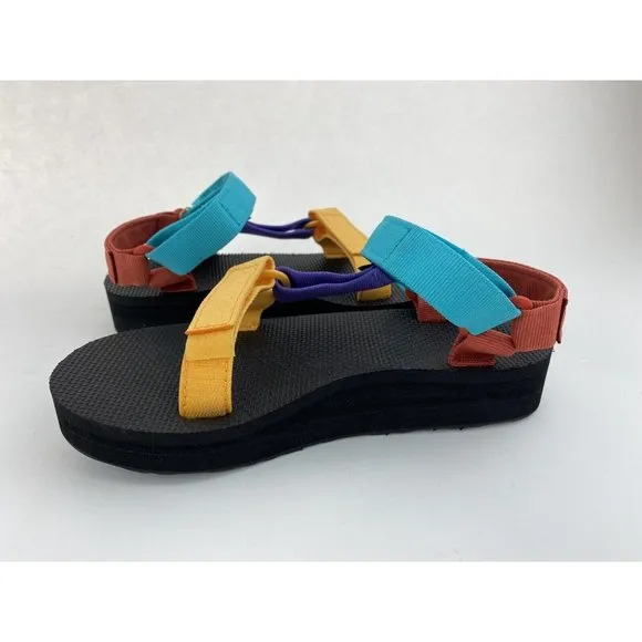 NEW Teva Midform Universal Multi Color Women's Sandals Straps Colorblock Strappy