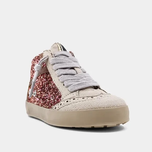 NIB SHUSHOP Glitter MID Star HI-TOP Sneakers RILEY TODDLER GIRL 10