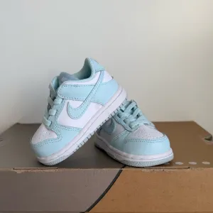Nike Dunk Low Glacier Blue/White Toddler Sneakers- SZ 4 C