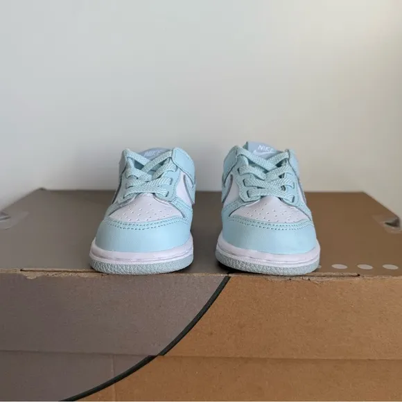Nike Dunk Low Glacier Blue/White Toddler Sneakers- SZ 4 C