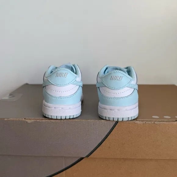 Nike Dunk Low Glacier Blue/White Toddler Sneakers- SZ 4 C