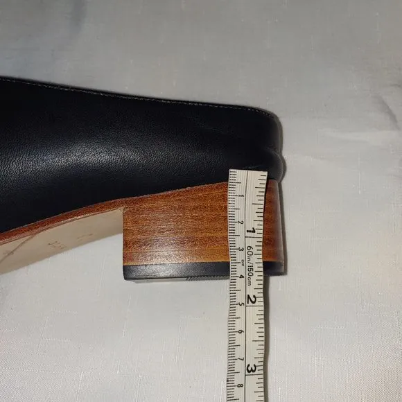 Nisolo Black Leather Heeled Mules SOFIA Size 7.5