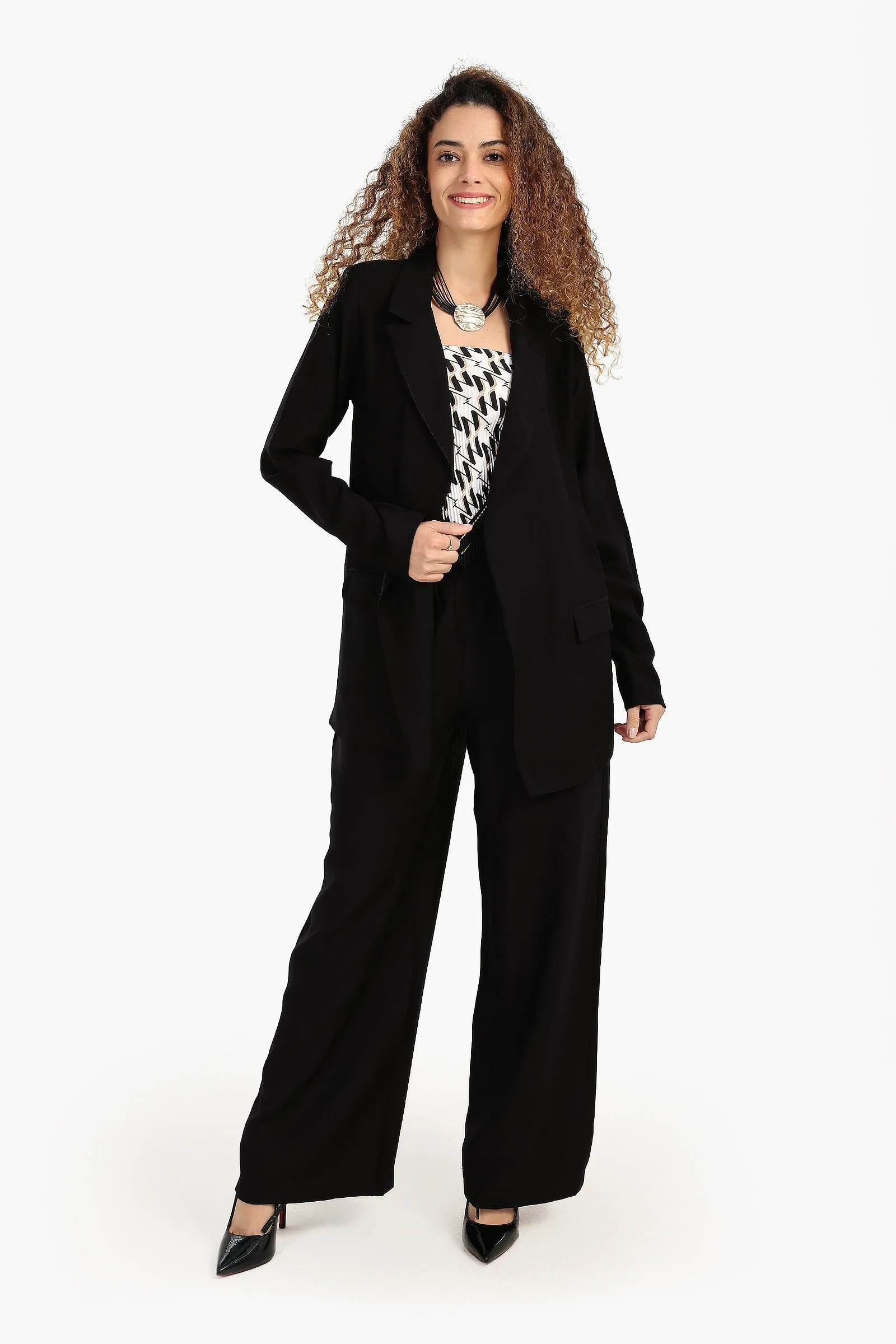 Notch Collar Lounge Blazer
