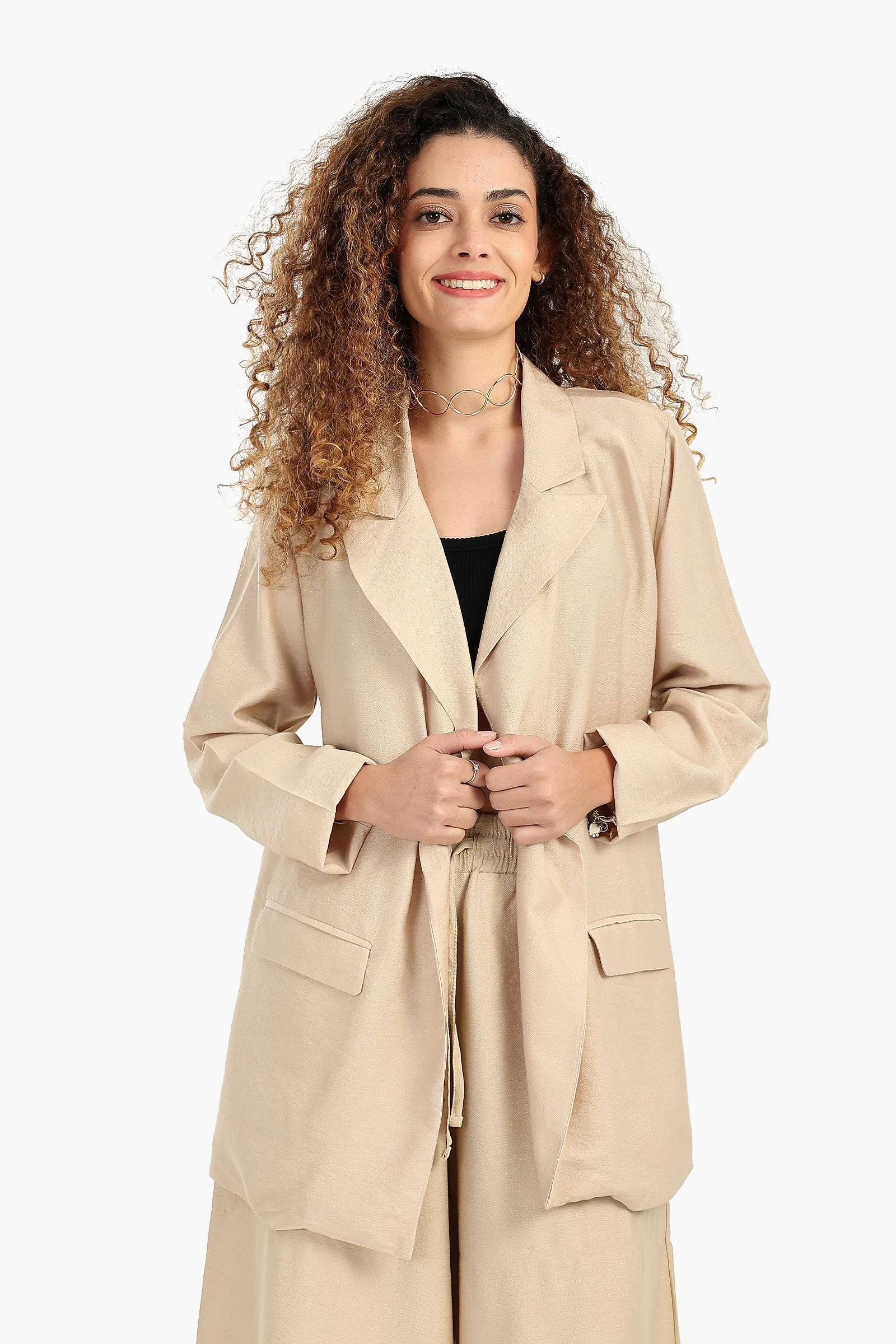 Notch Collar Lounge Blazer