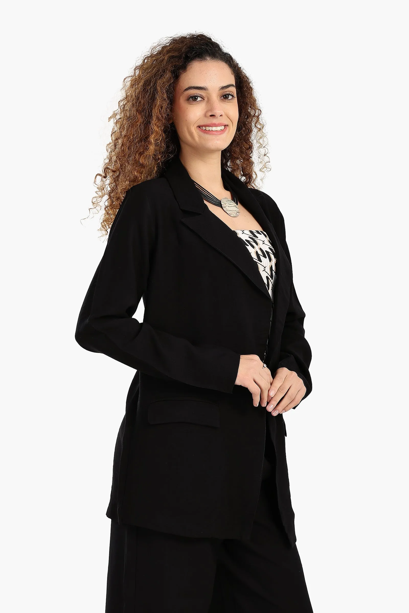 Notch Collar Lounge Blazer