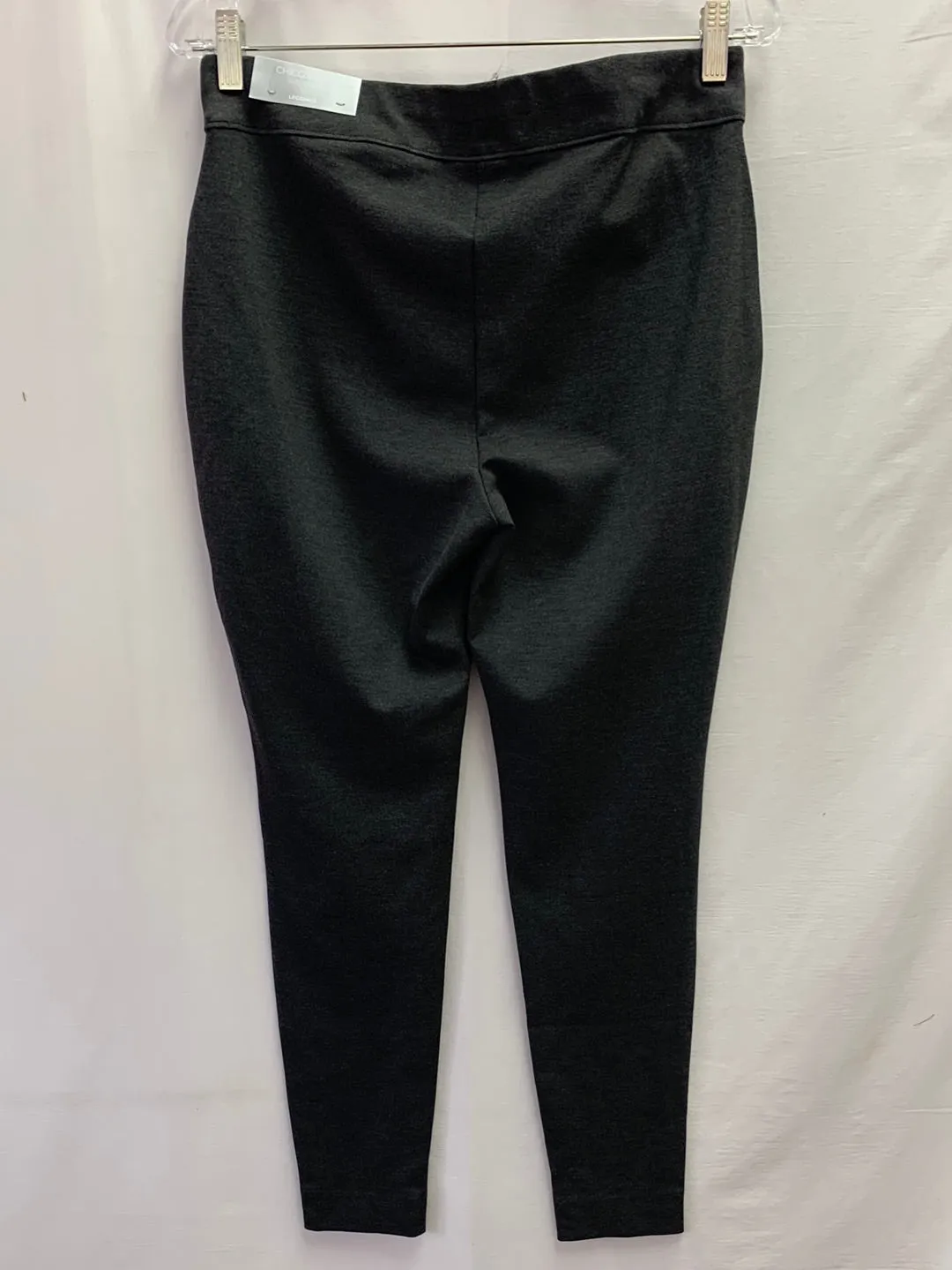 NWT - CHICO'S heather grey Ponte Basic Ankle Leggings - 1 | US 8