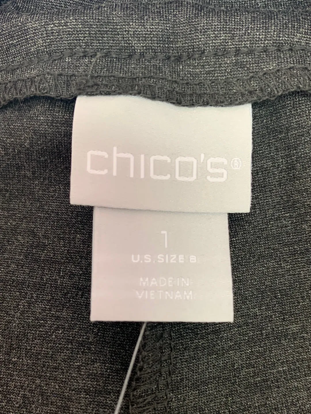 NWT - CHICO'S heather grey Ponte Basic Ankle Leggings - 1 | US 8