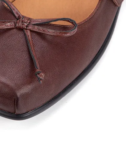 Obiono Square Toe Double Buckle Ballet Shoes