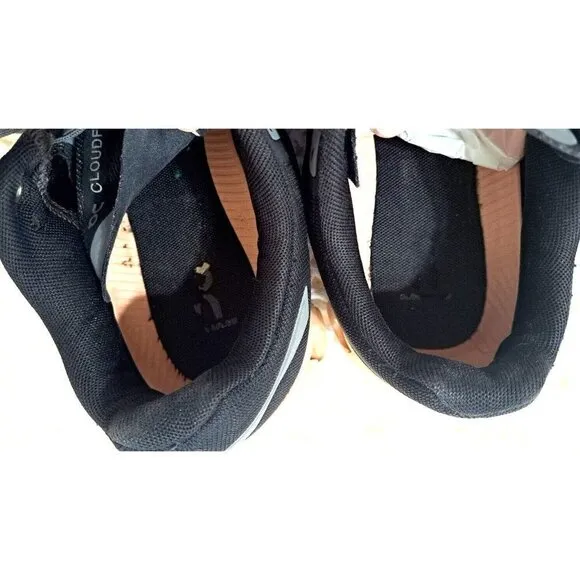 On Cloud Womens 9W Black Gray Pink CloudFlow Low Cut Sneakers