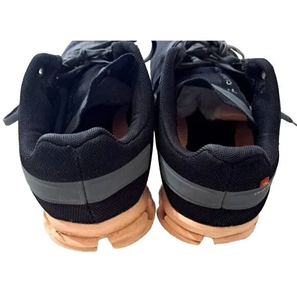 On Cloud Womens 9W Black Gray Pink CloudFlow Low Cut Sneakers
