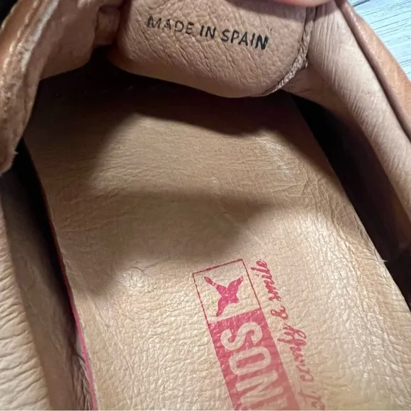 PIKOLINOS Tan Leather Drivers Loafers with Moccasin Design Slip On  Size 10