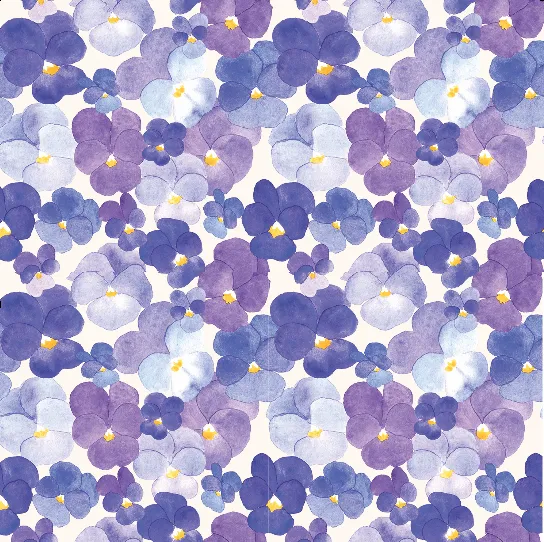 Pressed Pansies Lady Dog Bow