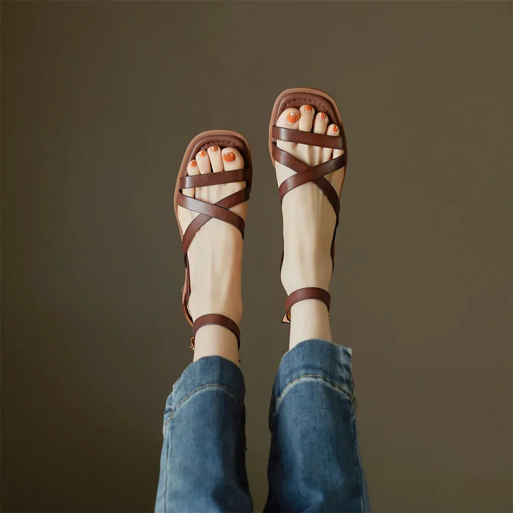 Ravello Crosswalk Orthopedic Leather Sandals