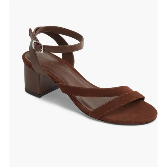 REBECCA ALLEN the block Sandy ankle strap sandals size 36.5